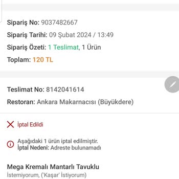 Trendyol Yemek Kuryesi Durduk Yere Siparişimi İptal Etti