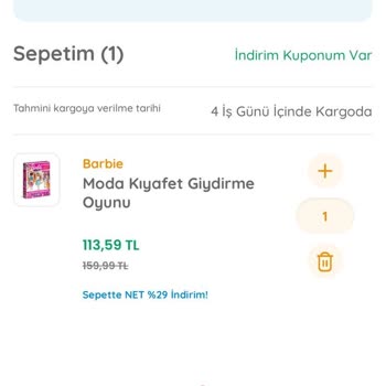 Ebebek Ürün İptal Ediyor