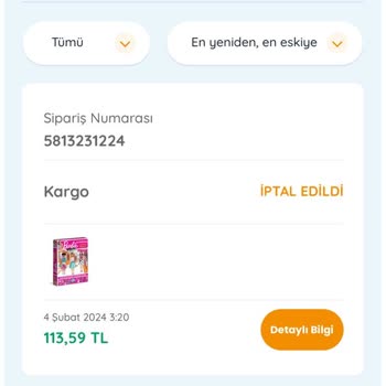 Ebebek Ürün İptal Ediyor