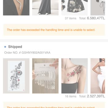 SHEIN Siparişim Gecikti Ve İlerleme Yok