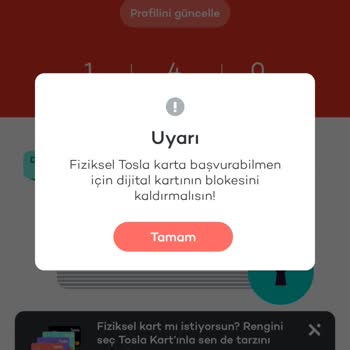 Tosla Keyfi Kart Blokesi