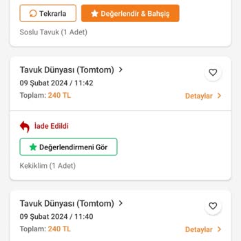 Trendyol GO Sistem Hatası Ücret İadesi Yapılmaması