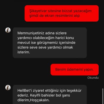 Hellbet Şikayet Para Yatırmıyorlar