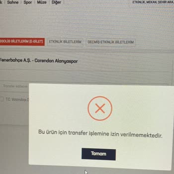 Passolig Fenerbahçe-Alanyaspor Maçı Bilet Transferi