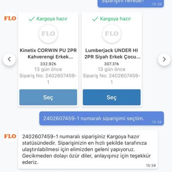 FLO Ayakkabı FLO 13 Gündür Siparişimi Kargolamadı