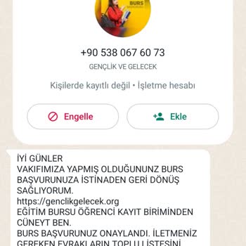Gelecek Vakfı Karşılıksız Burs Ödeneceğine Dair Yalan Vaat
