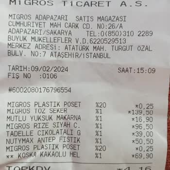 Migros Hazine Ve Maliye Bakanlığına Vergi Kaçırma Şikayetimdir