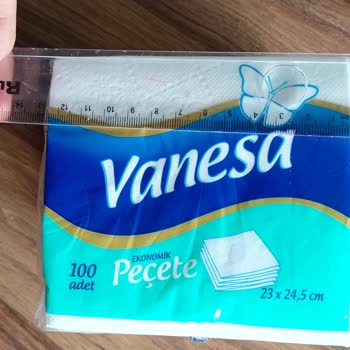Bizim Toptan Market Peçete 24,5 Cm Olduğunu İddia Ediyor Ama Gerçekte 12,5cm