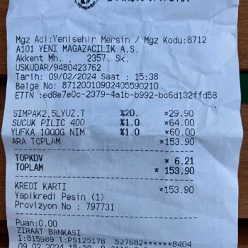 A101 İade Değişim Yapmadı.