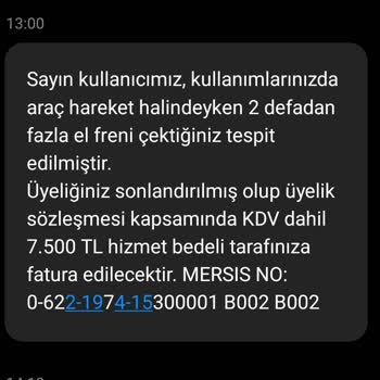 GetirAraç Haksız Yere Ceza Kesildi