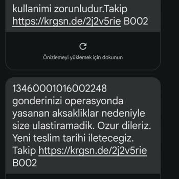 Kargomsende Operasyon Yetersizliği Ve Siparişimin Bilgi Verilmemesi