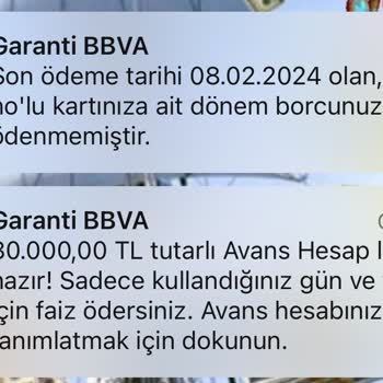 Garanti BBVA Ekstre Sorunu
