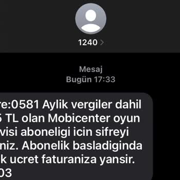 Vodafone 1240 Şikayet SMS Geldi