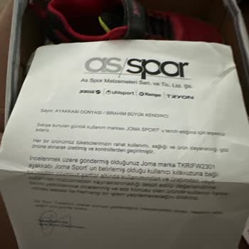 As Spor Mal. San. Ltd. Şti. Şikayetçiyim