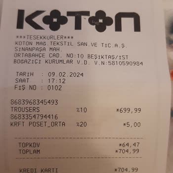 Koton Mağazasında Poşet Ücreti Sorunu