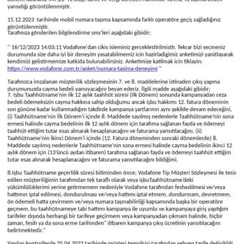 Vodafone Sözünde Durmadı! İade Bedelimi Geciktirerek Mağduriyete Devam