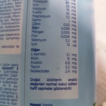 Nutricia Aptamil 3 Bebek Devam Sütü İshal Yapıyor.