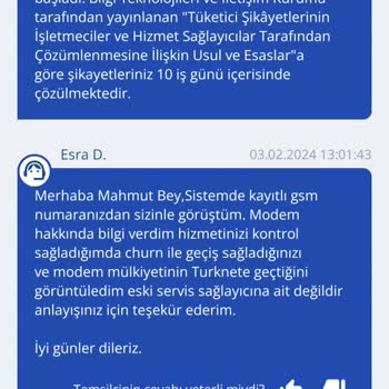 Churn Geçişi Sonrası Vodafone Net Haksız Modem Ücreti Faturalandırması