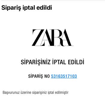 Zara İptal Ödemesi Yapmıyor!