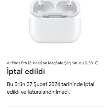 Apple Store Siparişimi Haber Vermeden Ve Nedensiz İptal Etti