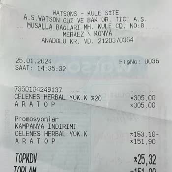 Watsons Celenes 50 Ml Dry Touch Güneş Kremi Sorunu