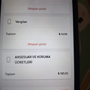 Vodafone Aksesuar Ve Koruma Ücreti Habersiz Yapılmıştır