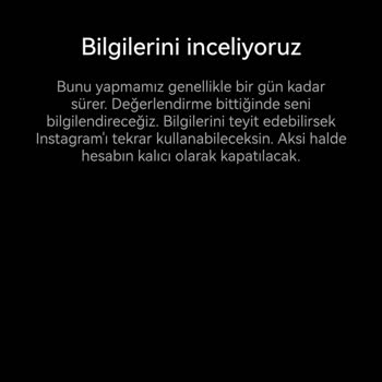 Instagram Hesabım Askıya Alındı