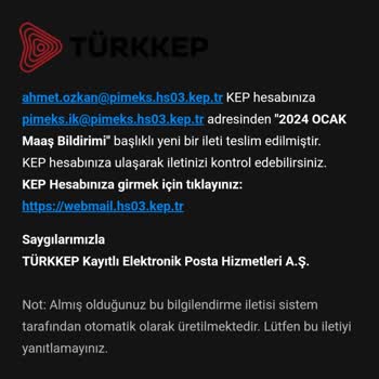 Türkkep Firmasın Dan Gelen Mail İle Alakalı