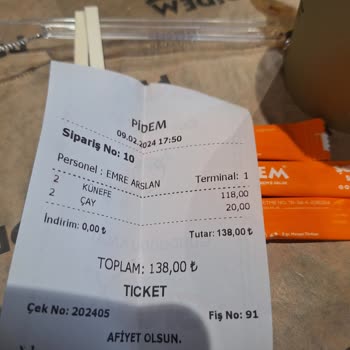 Pidem Restaurant Künefemi Çorbamı Belli Değil