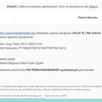 Botanikmarket.org Botanik Marketten Alınan Ama Gönderilmeyen Ürün