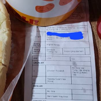 Burger King Etiler Şubesi Hep Eksik Ürün Gönderiyor