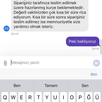 Getir Büyük Sipariş Geç Gelmesi
