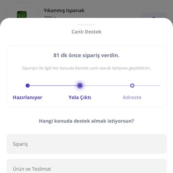 Getir Büyük Sipariş Geç Gelmesi