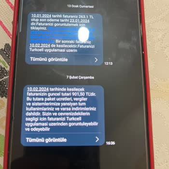 Yeni Geçmiş Olduğum Turkcell Hat Şikayeti