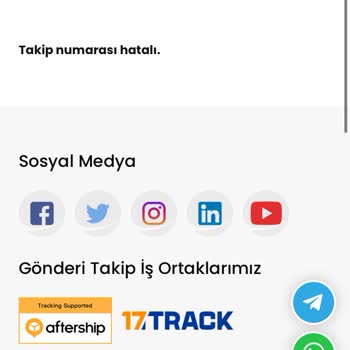 Pts Kargo Hatalı Kargo Kodu?