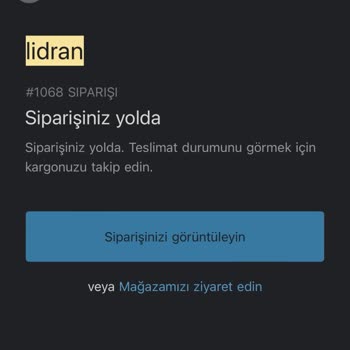 Lidran.com Site Siparişi Göndermiyor
