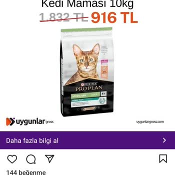 Uygunlar Gross Kedi Maması Alışverişi Yaptım