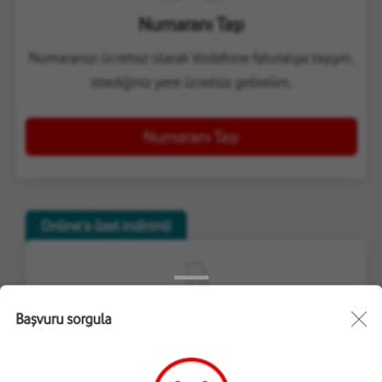 Vodafone Yeni Hat Ve Başvuru Sorgulama