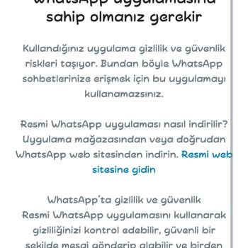 WhatsApp Resmi Hesap