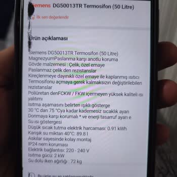 Siemens Ev Aletleri Paslanan Rezistans Hayal Kırıklığı Yarattı