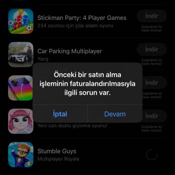 Apple Store App Store Uygulama İndiremiyorum