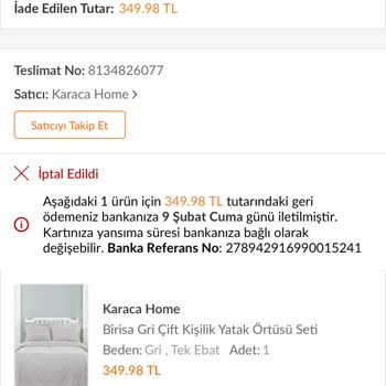 Trendyol Satıcısından Şikayetçiyim Sorunumu Giderilmesini İstiyorum