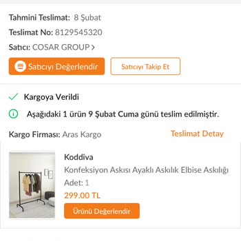 Aras Kargo Ürünü Teslim Etmeden, Teslim Edildi Şeklinde Kayıt Düşüyor.
