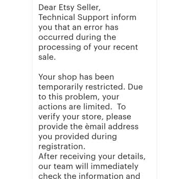 Etsy.com Etsy Güvenlik Doğrulama Adı Altında Sahte Mesajlar