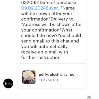 Etsy.com Etsy Güvenlik Doğrulama Adı Altında Sahte Mesajlar