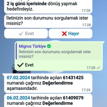 Migros Sanal Market Yanlış Ürün İade Sorunu