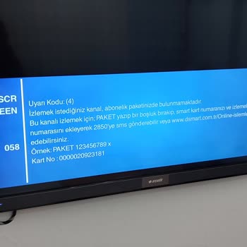 D-Smart İnternet Ve TV Sorunu