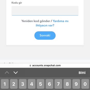Snapchat! Hesabıma Giriş Yapamıyorum