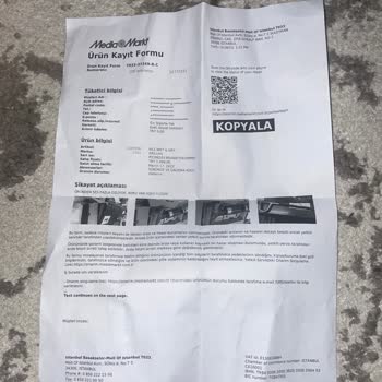 Media Markt Dreame H11 Max Islak Kuru Süpürge Arızası Hk.