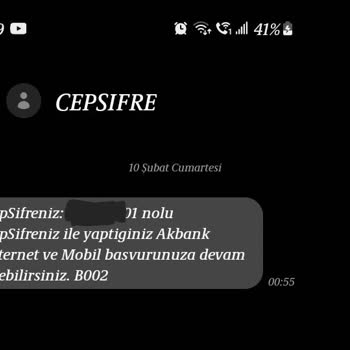 Hesabım Olmadığı Halde Akbank Cepşifre Mesajı Geldi